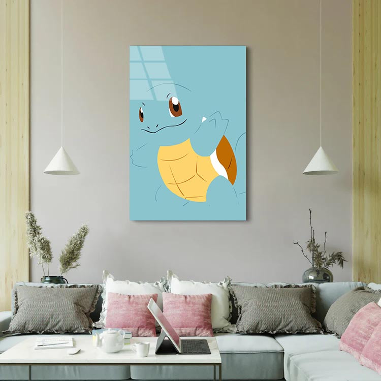 Teal Squirtle - Glass