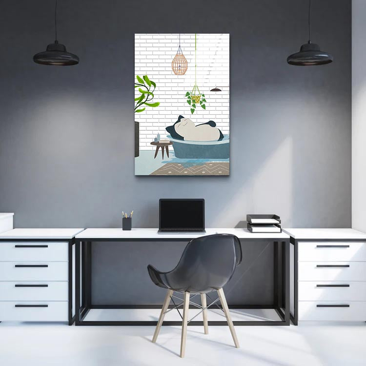 Snorlax in a Tub - Glass