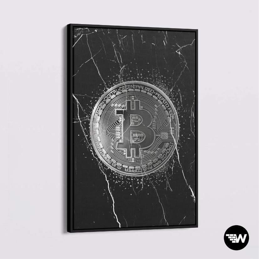 MARMER - ZILVER BITCOIN - Poster