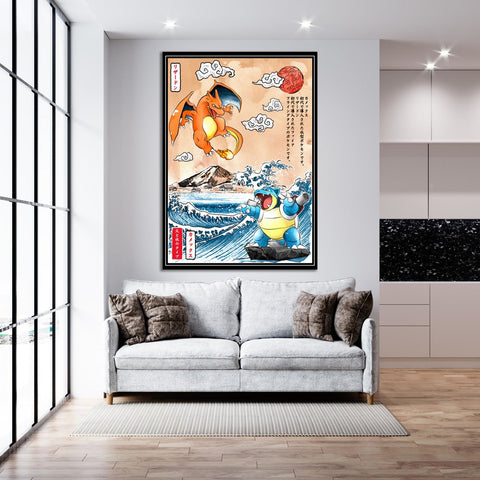 Charizard & Blastoise  - Canvas