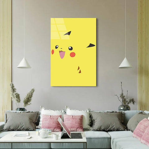 Yellow Pikachu  - Glass