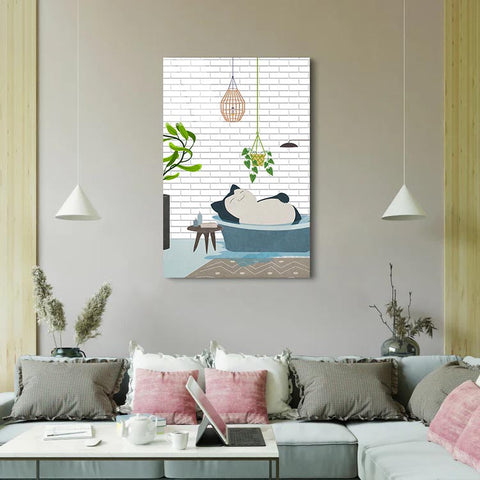 Snorlax in a Tub  - Glass