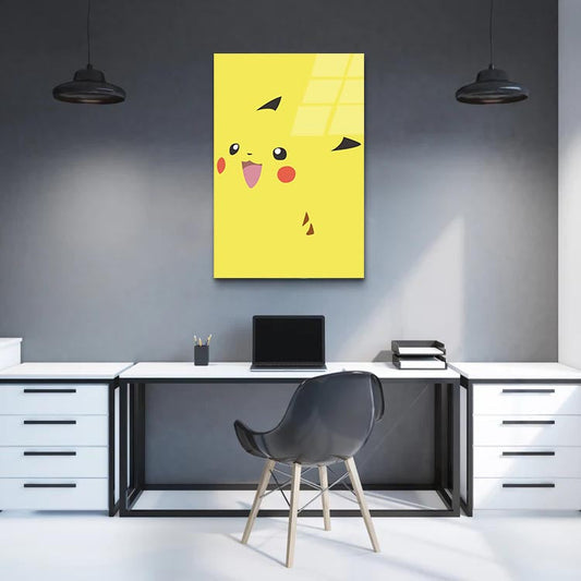Yellow Pikachu  - Glass