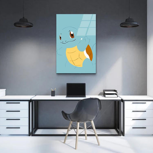 Teal Squirtle  - Glass