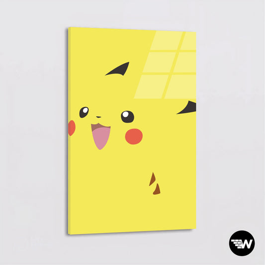 Yellow Pikachu  - Glass