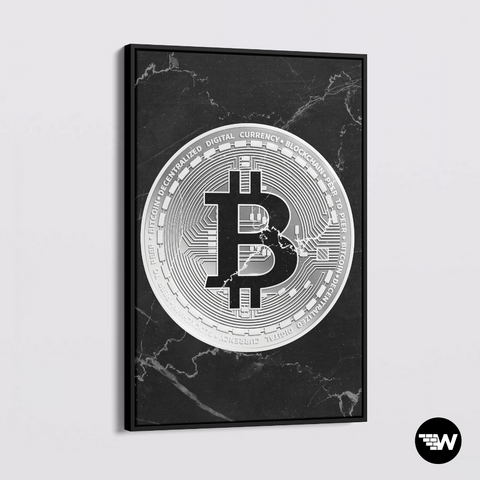 MARMER - ZILVER SHINE BITCOIN - Canvas