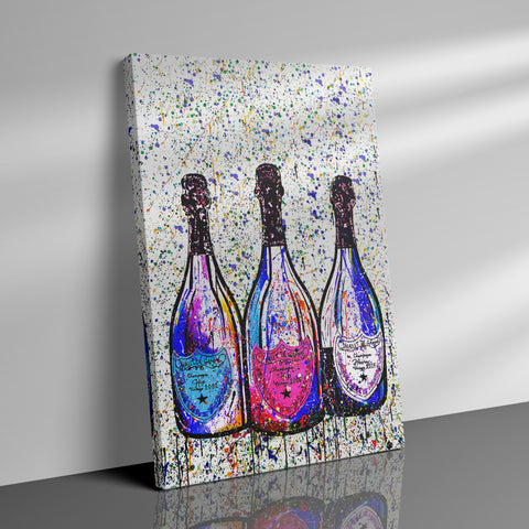 Colored Champagne Bottles