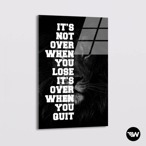 DON'T QUIT LION - Glass