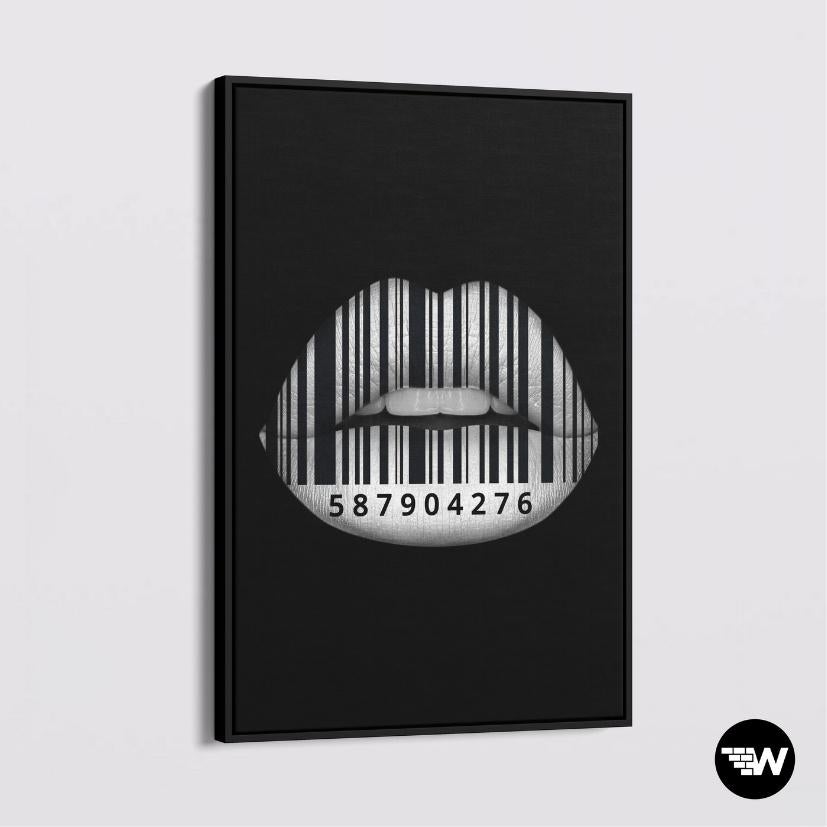 Lips - Barcode - Poster