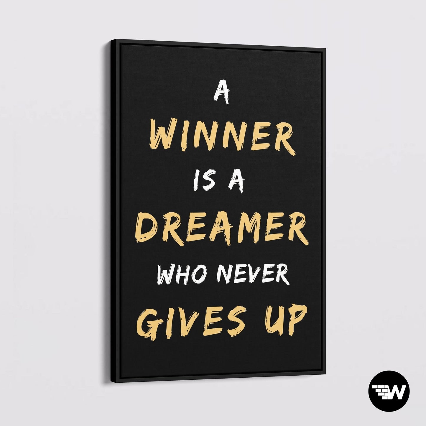 WINNER NEVER GIVE UP - Canvas