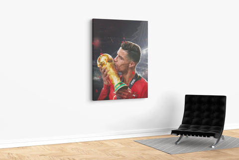 Ronaldo World Cup Victory - Soccer - Canvas