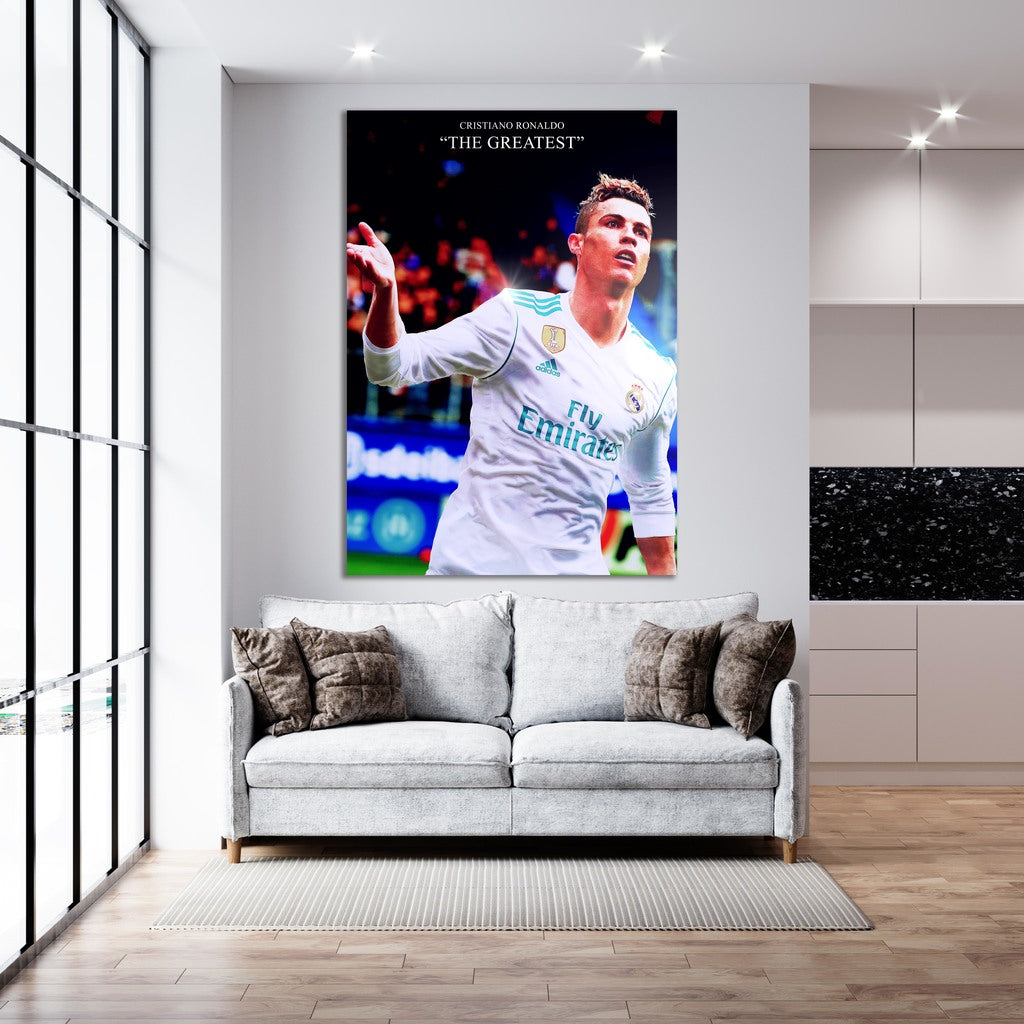 Cristiano Ronaldo 'The Greatest' - Soccer - Canvas