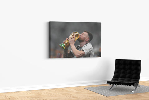 Messi's World Cup Triumph - Soccer - Canvas