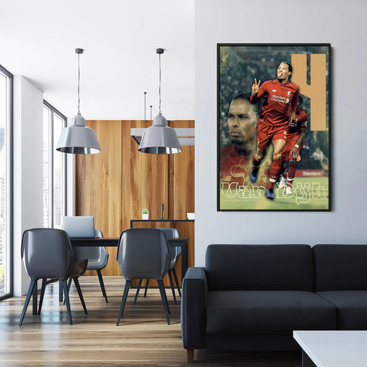 Van Dijk's Dynamic Run - Soccer - Poster
