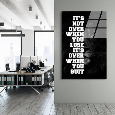 DON'T QUIT LION - Glass