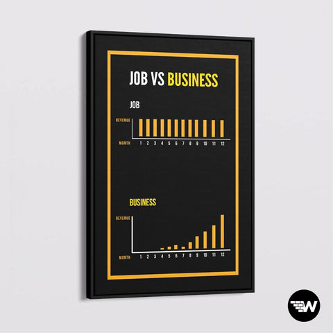 JOB VS BUSINESS - Canvas