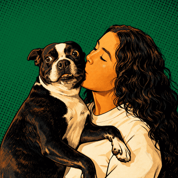 Voorbeeld pop-art portret